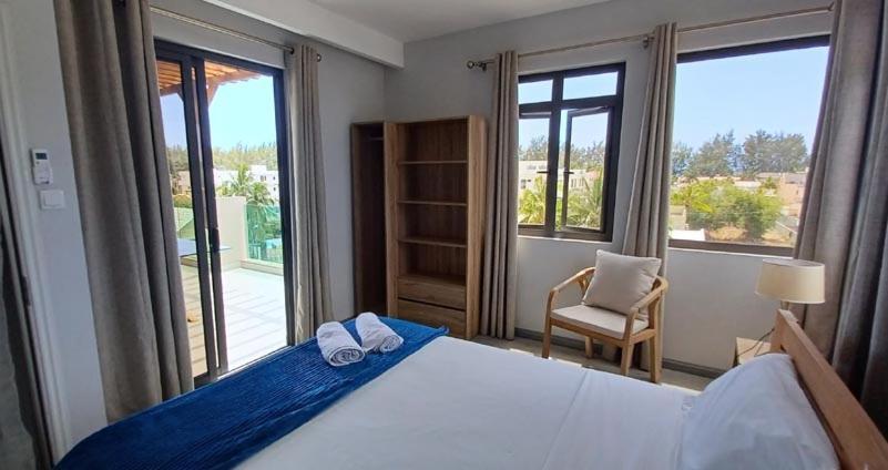 Splendide Penthouse Vue Mer A 5 Mn A Pied De La Plage Flic-en-Flacq 外观 照片