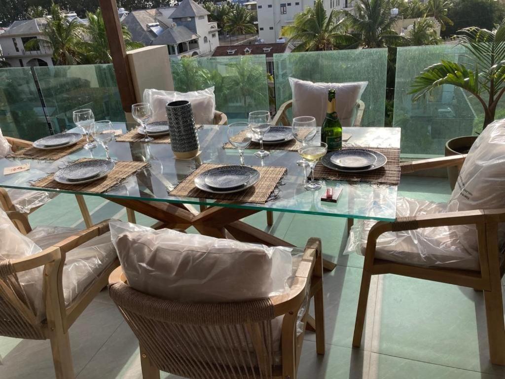 Splendide Penthouse Vue Mer A 5 Mn A Pied De La Plage Flic-en-Flacq 外观 照片