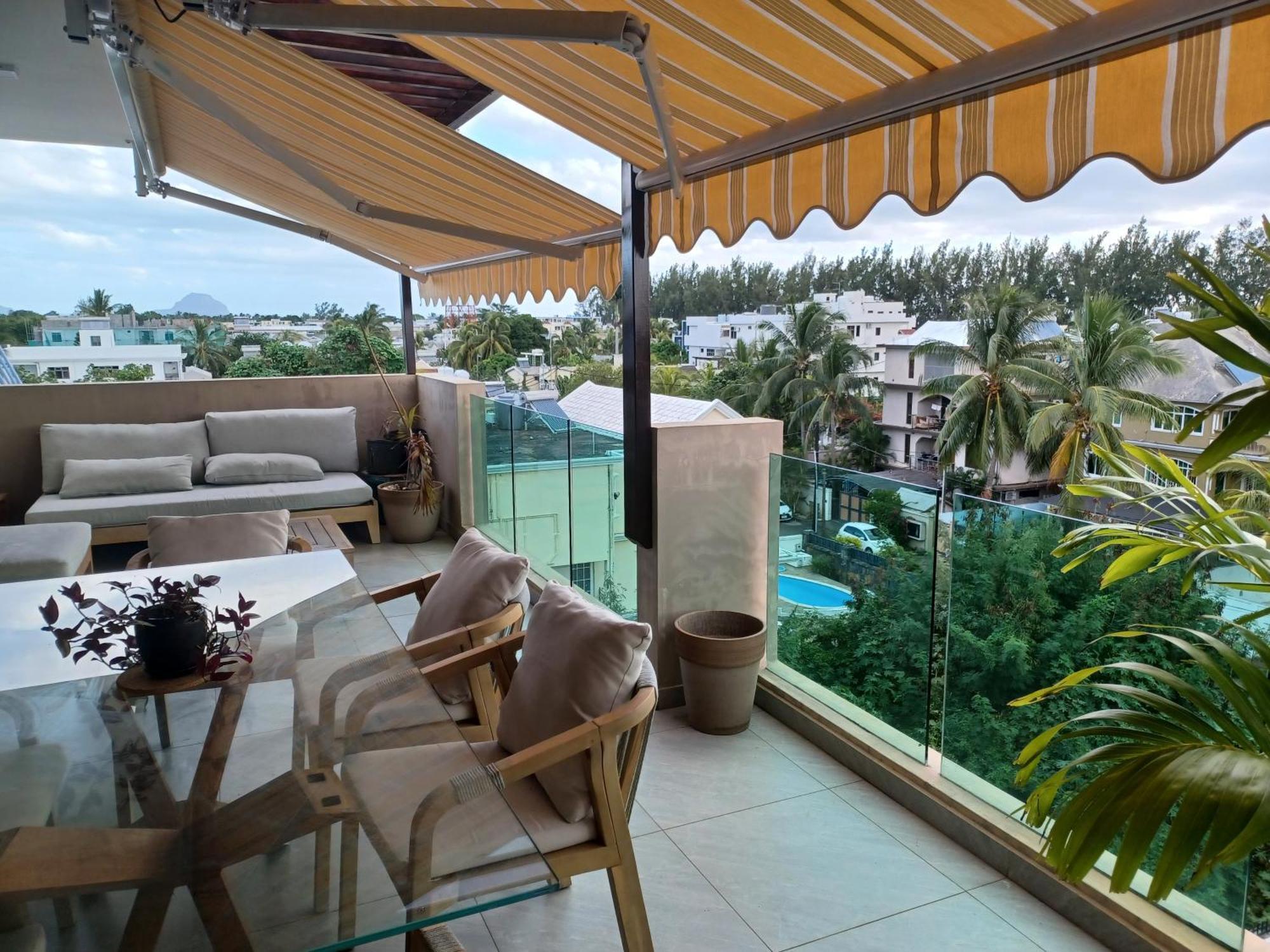 Splendide Penthouse Vue Mer A 5 Mn A Pied De La Plage Flic-en-Flacq 外观 照片